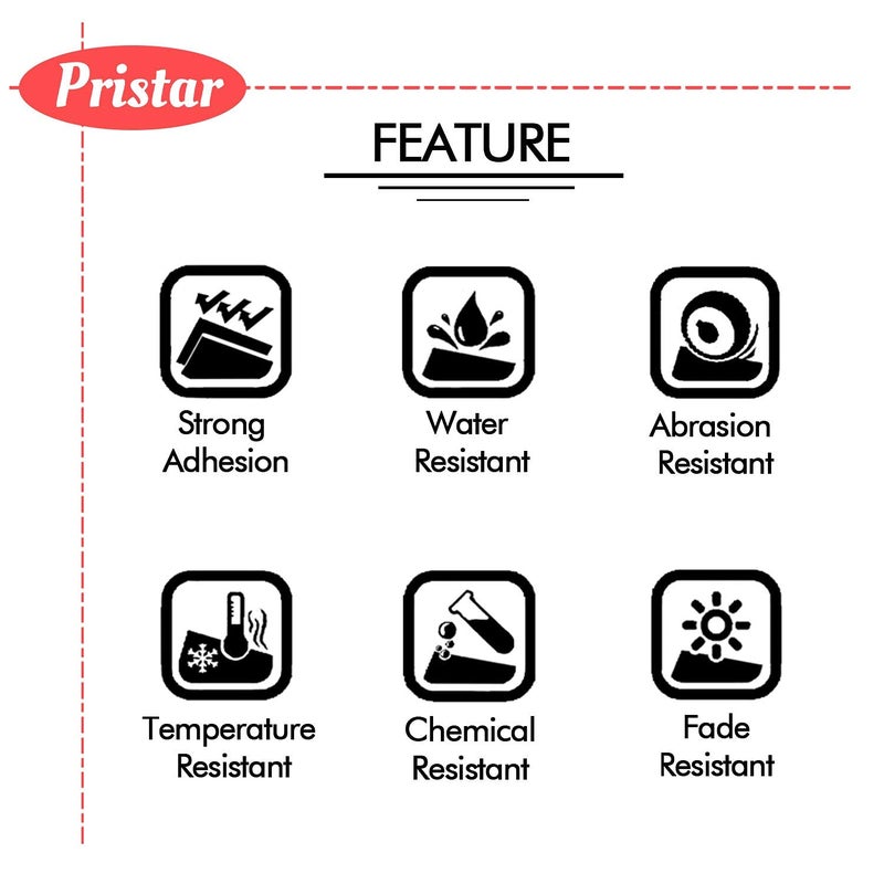 Pristar 18mm 0.7" Label Tape Replacement for Brother TZe-141 TZe-241 TZe-441 TZe-541 TZe-641 TZe-741 3/4 Inch TZ Laminated for Brother PT-D410 PT-D400 PT-D600 PT-D610BT PT-P700 PT-1830, 6-Pack - Image 5